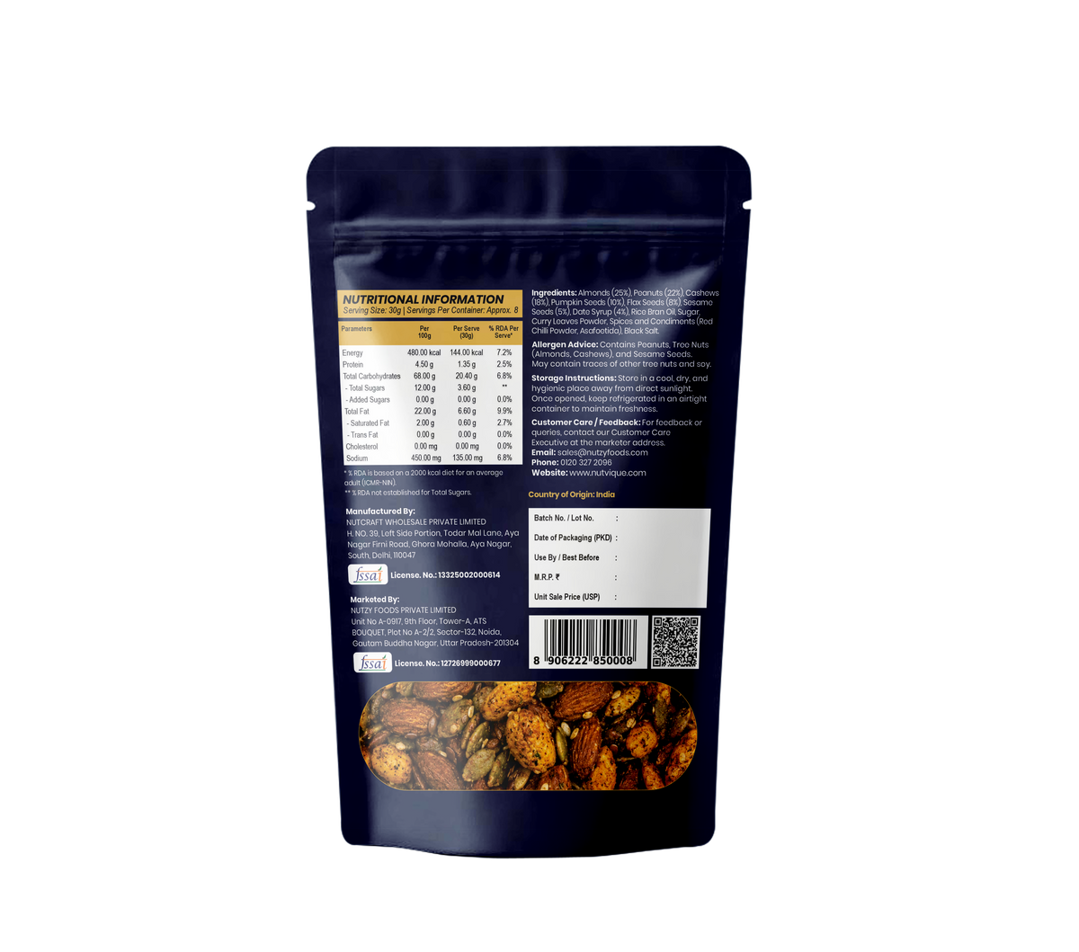 Nutvique Curry-Leaf & Date Fusion Trail