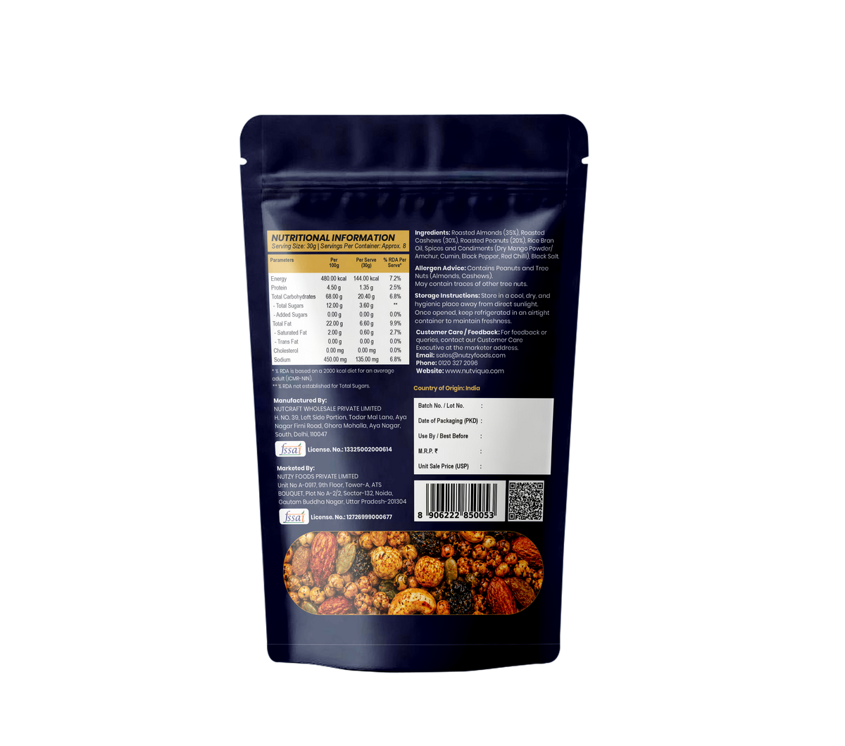 Nutvique Tangy Desi Masala Wellness Mix