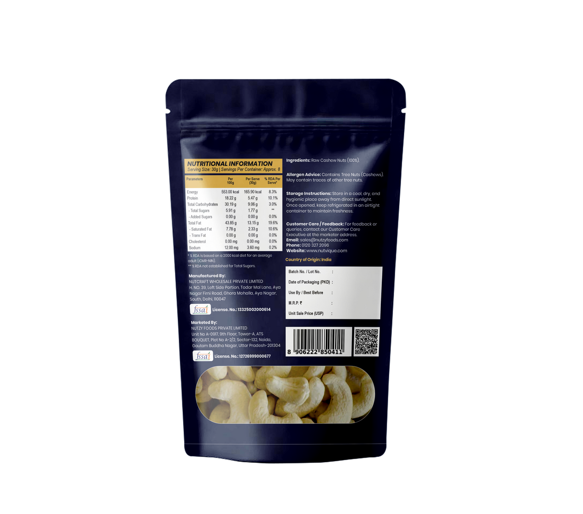 Nutvique Imperial Jumbo Cashews