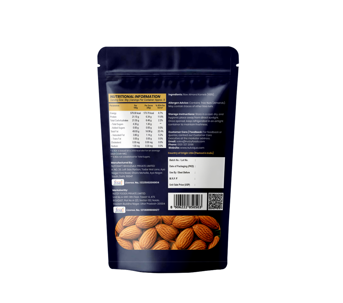 Nutvique Californian Almonds