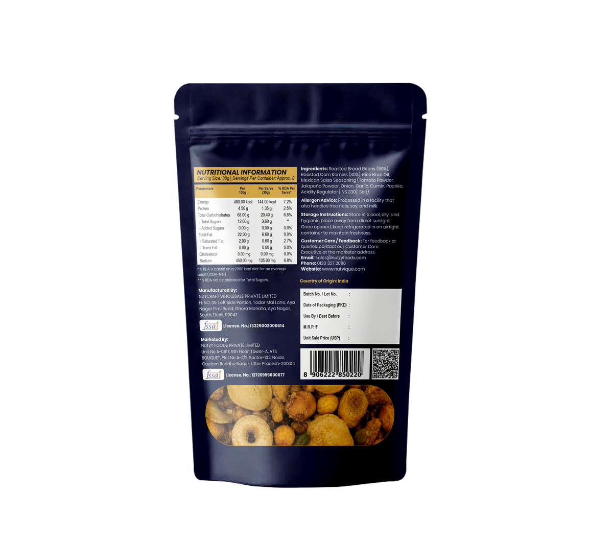 Nutvique Salsa Fiesta Mexican Bites
