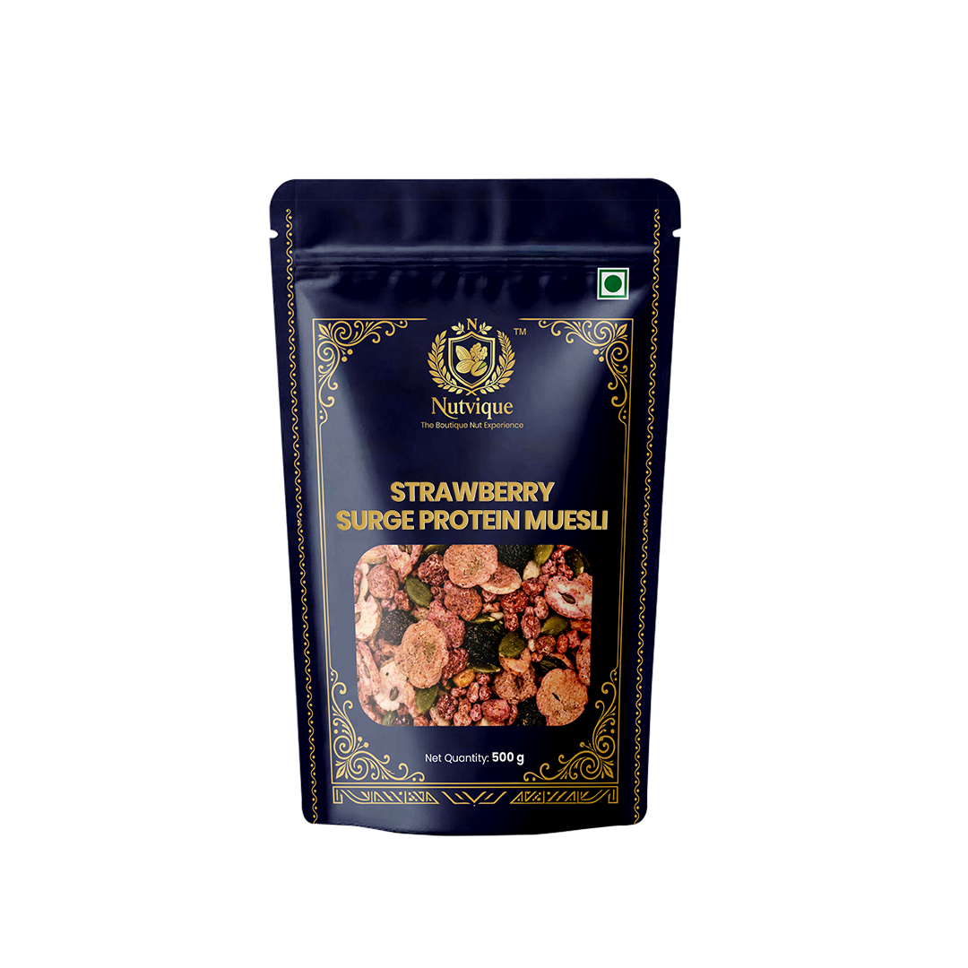 Nutvique Strawberry Surge Protein Muesli
