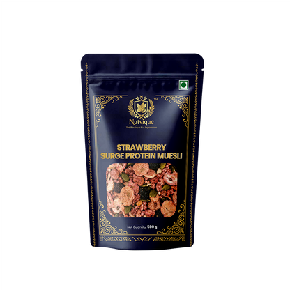 Nutvique Strawberry Surge Protein Muesli