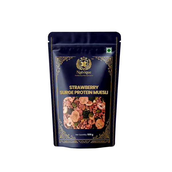 Nutvique Strawberry Surge Protein Muesli
