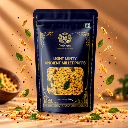 Nutvique Light Minty Ancient Millet Puffs